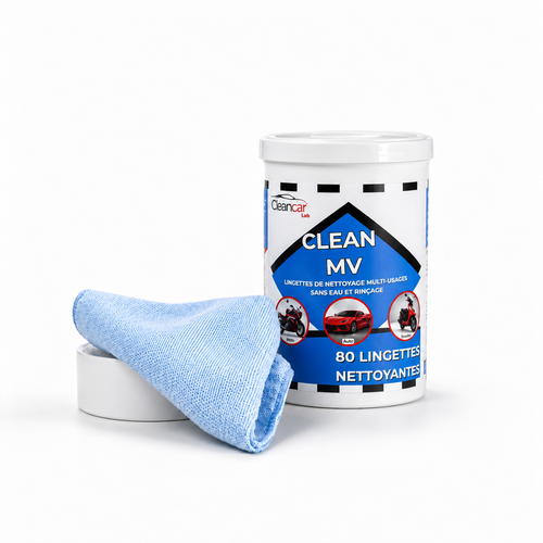 Lingettes Lavage Voiture Moto Sans Eau 3 en 1 – Nettoie, Lustre, Protège