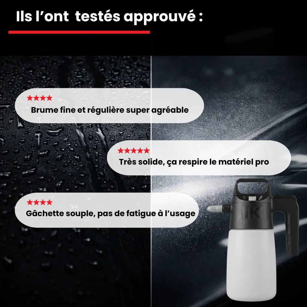 pulvérisateur pression voiture base anti-basculement