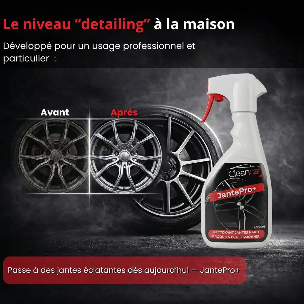 nettoyant jante voiture avant après résultat éclat