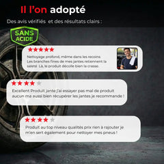 nettoyant jante voiture avant après résultat éclat