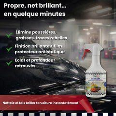 nettoyant sans eau contours portes coffre voiture