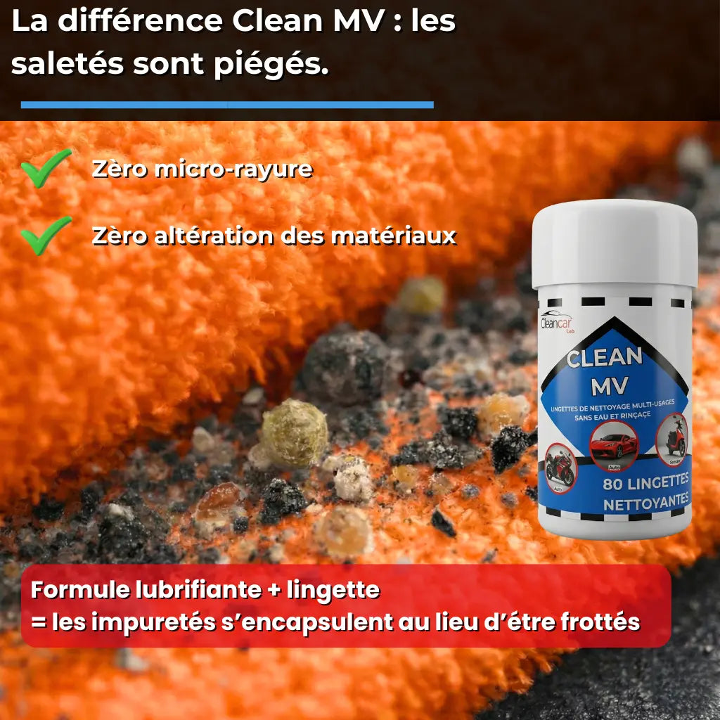Lingettes Nettoyage Automobile Sans Eau et Sans Rinçage 3 en 1 Ma boutique