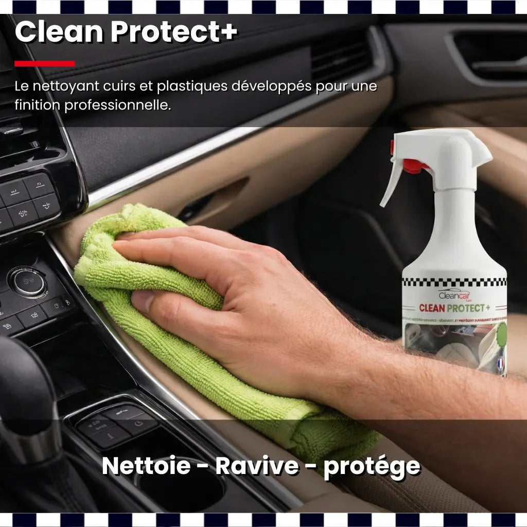 Nettoyant Rénovateur Cuir Plastique - Clean Protect + Cleancar Lab