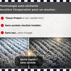 nettoyant textile auto auto-séchant sans auréole