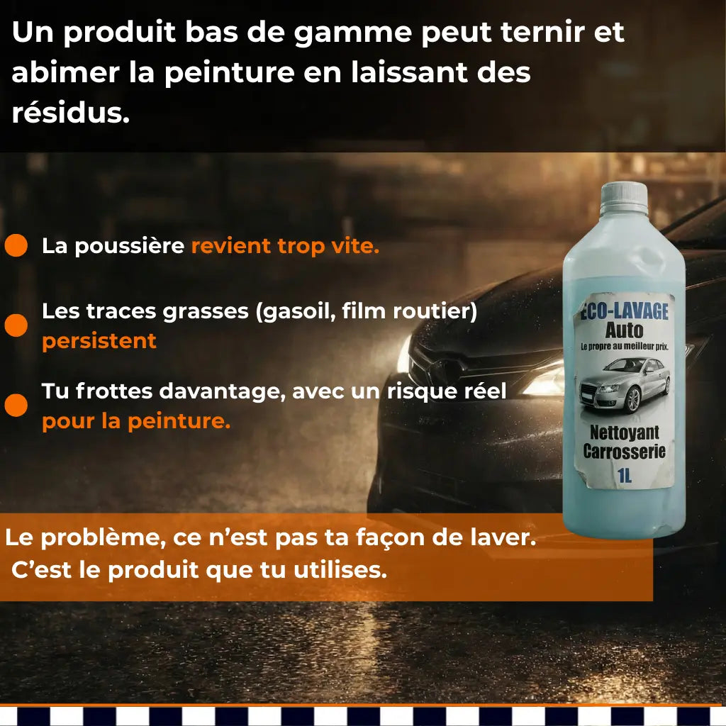 Shampoing Carrosserie Voiture Finition Luxe Net'Wash Cleancar Lab