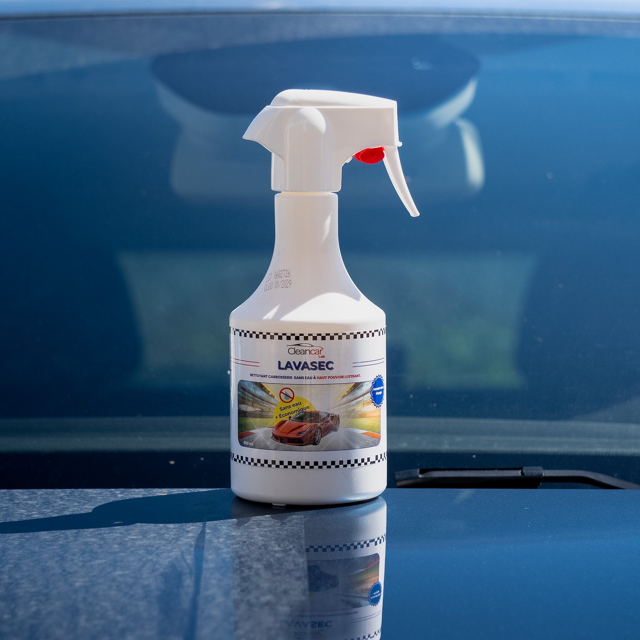 nettoyant voiture sans eau brillant lavasec