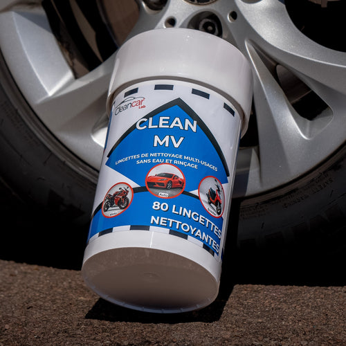 lingettes lavage voiture sans eau 3en1 cleancar lab
