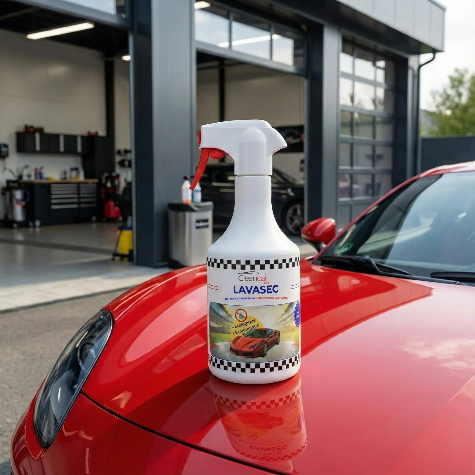 Le produit idéal pour nettoyer votre voiture sans eau tout en lustrant votre carrosserie !