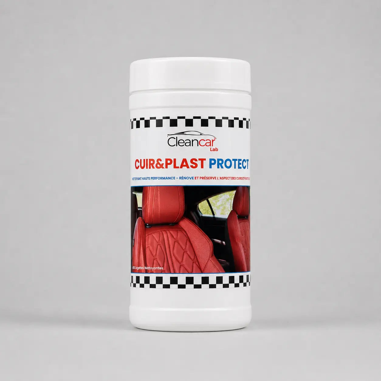 Lingettes Nettoyage Intérieur Voiture Cuir et Plastique Cleancar Lab