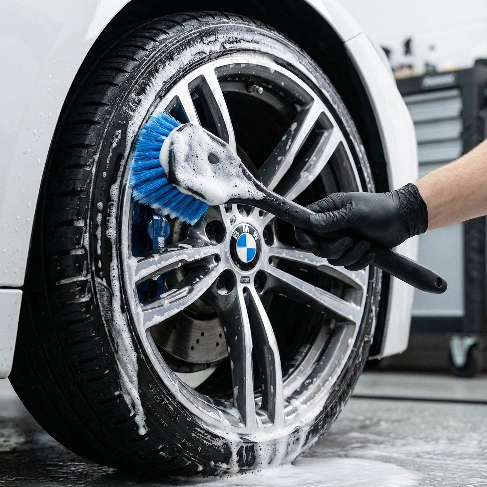 L’accessoire idéal pour nettoyer en profondeur vos jantes et pneumatiques, en toute sécurité, pour un résultat précis et maîtrisé sans risque de rayures